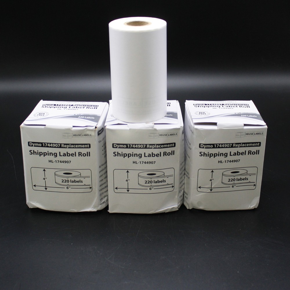 Direct Thermal Labels LW 1744907 for DYMO 4XL 4″x6″ – (3.5) Rolls of 220