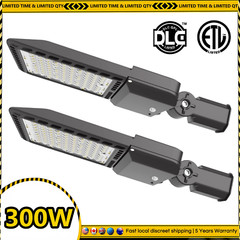 2-PACK LED Parking Lot Lights Module Street Pole fixture Shoebox Area Light 300W