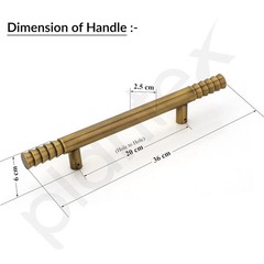 Main Door Handle 14″ Brass Finish Heavy Duty Handle Pull Push 2 Unit