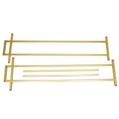 Gold Metal Clothing Display Rack ‎floor Standing Clothes Rack For Clothing Store