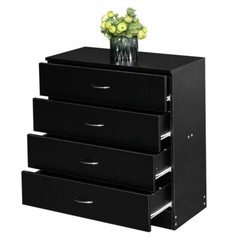 LEADZM 4 Drawers Dresser, Dresser Chest of Drawers for Home Office