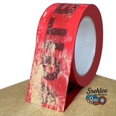 36 Rolls 1.8″ x 100 Yards Red Fragile Tape Black Lettering Box Packing