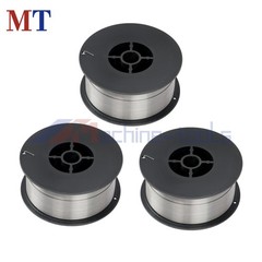 3 Pack E71T-GS .035 Inch 2 Pounds Gasless Mild Carbon Steel Welding Wire