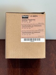 Dayton 4MTP4 Safety Isolating Transformer 100VA 0–277V to 24V Class 105