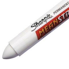 Sharpie Smearproof Permanent Marker (85018) 1 Count (Pack of 1), White
