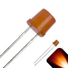 20 x LED 5mm Amber Orange Diffused Ultra Bright Flat Top Wide Angle LEDs Light