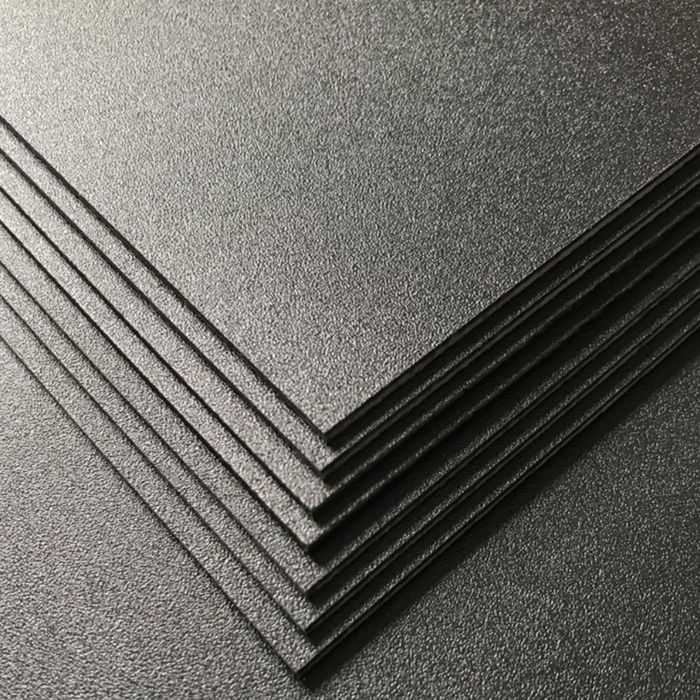 Pack of 2 ABS Plastic Sheet, Black Plastic Sheet 8″ x 12″ x 1/8″ Thick (3mm)