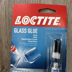 Loctite Glass Super Glue 6 Pak Clear Dishwasher Safe Metal Stained Tinted 233841