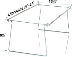 Office File Folder Frame Hanging Letter Size Holder Drawer Cabinet Rack 2 Pack