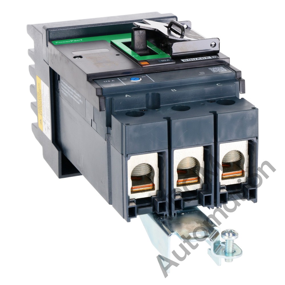 Surplus Square D JJA36175YP PowerPact I Line Circuit Breaker 3-Pole 175A 600V