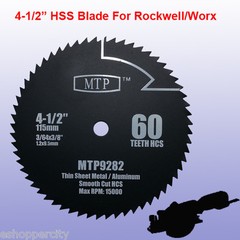 4x 4-1/2 inch Metal Wood Tile Saw Blade for ROCKWELL RK3441K WORX RW9281 Compact