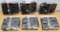 6PK Black-on-Color Compatible Label Tape for Brother TZe-B31-731 12mm 0.47 Inch