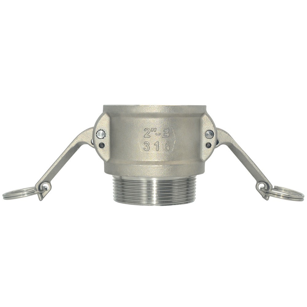 2″ 2 in inch Type B Camlock Female to Male NPT Stainless SS 304 Hose Fitting