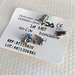 4pcs Dental 1st Molar MBT.022 Non-Converible Buccal Tube Bondable Laser