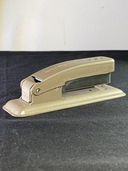 Vintage Swingline Cub #77 Stapler Light Tan, Long Island City 1, New York USA