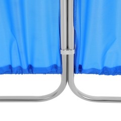 Blue Medical Privacy Screen Waterproof Oxford Cloth Privacy Screen With 8 Wheels