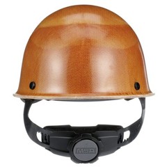 MSA TAN Skullgard Cap Construction Iron Work Safety Ratchet Protective Hard Hat