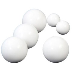 White Solid PTFE Plastic Balls Dia~∅1mm-∅63mm Anticorrosion Diaphragm Pump Ball