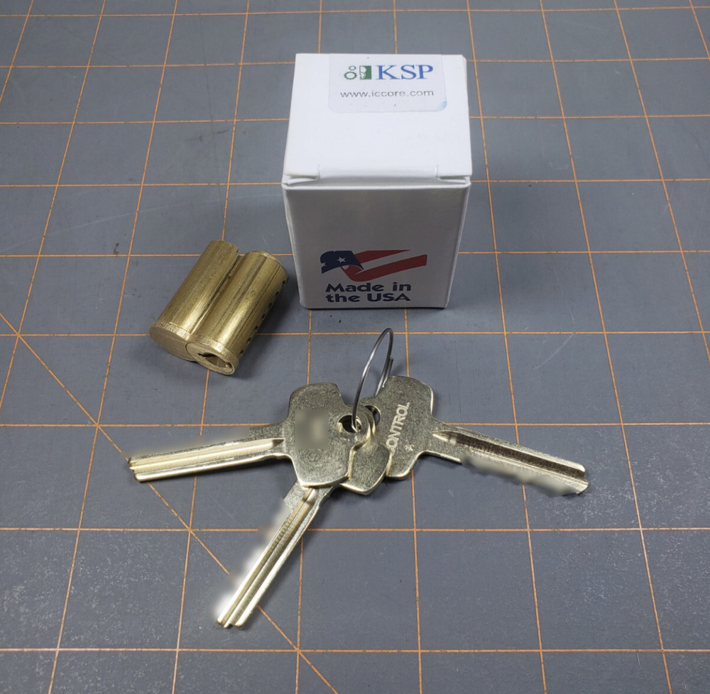KSP 207-A-04-KA Keyed Alike SFIC 7-Pin Interchangeable Core Satin Brass (26 pcs)