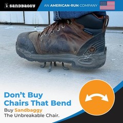 Sandbaggy 2″ Metal Rebar Support Chairs – Plastic Dipped Legs – Rebar #3 to #5