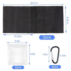 2 Pack Sand Bags, Black Sand Bags for Weight, Heavy Duty Sandbags for Umbrell