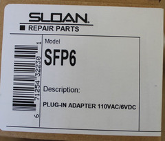 Sloan SFP6 / 0362006 – Plug-In Adapter 110VAC/6VDC
