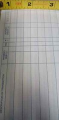 Checkbook Transaction Registers 2023 2024 2025 Calendar Check Book Register