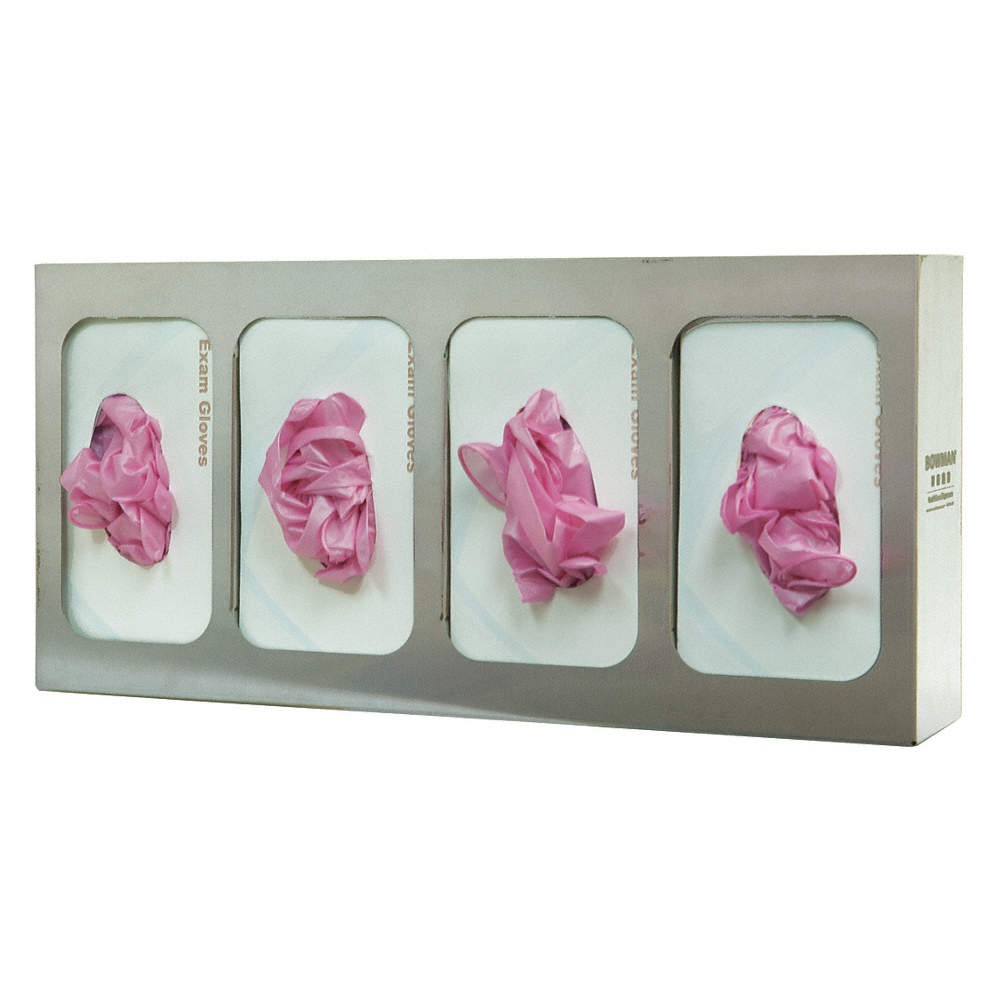 BOWMAN DISPENSERS GS-124 Glove Box Dispenser,4 Boxes 34GF08