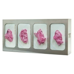 BOWMAN DISPENSERS GS-124 Glove Box Dispenser,4 Boxes 34GF08