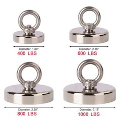 400-1000LBS Fishing Magnet Pull Force Heavy Duty Strong Neodymium Kit Rare Earth