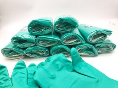 12 Pair Chemical Resistant Gloves 14″ XL Cotton Lined Mapa Stansolv AK-22 381