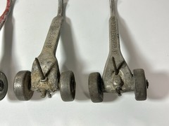 Vtg Lot 4 Marshalltown Skate Wheel Joint Raker Tool Bricklayer Masonry