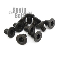 M2 x 3mm, Socket Flat Head Screws, 10.9 Steel, Black, Countersunk