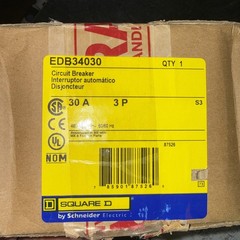 Square D EDB34030 – Mini Curcuit Breaker 30A 3P 25kA, 480Y/277VAC – MCB E-Frame