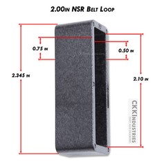 Hard Belt Loops – (4 Colors) – (Fits up to 2in Belts) – (w/Mounting Hardware)