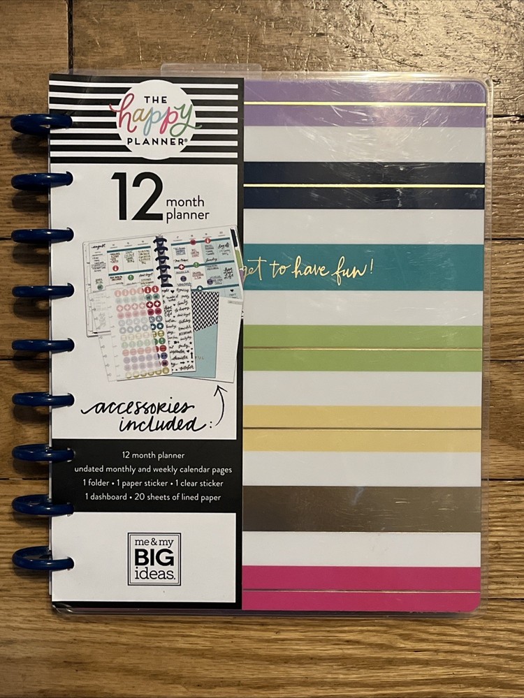 NEW Don’t Forget to Have Fun 12months UNDATED KIT The Happy Planner