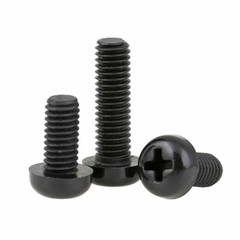 Black Nylon M2 M2.5 M3 M4 Phillips Round / Pan Head Machine Screws Plastic Screw