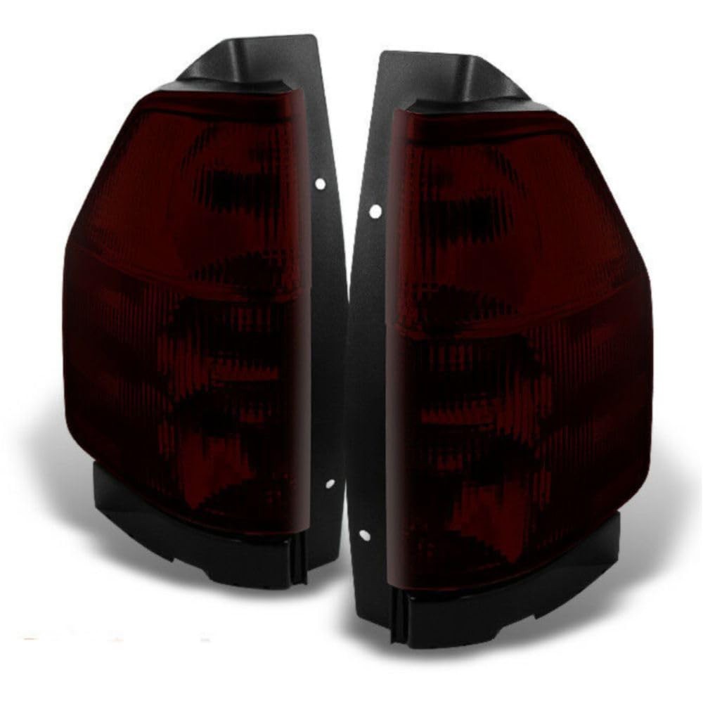 2pcs Tail Light Clear Lens Dark Red Housing L/R GMC Envoy XL 02 Denali 05-06