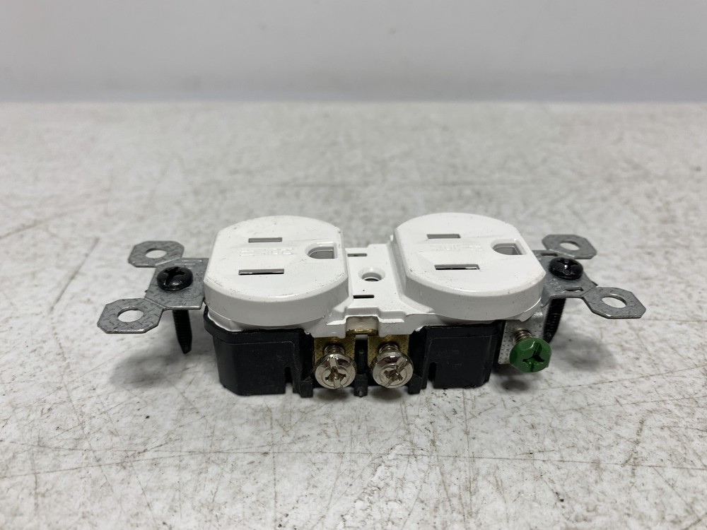 Leviton T5320-WMP 15A 125V Tamper-Resistant Duplex Receptacle White