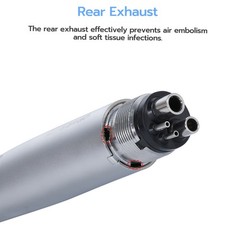 Dental Surgical 45° High Speed Handpiece Push Button Single Water Spray 4HOLE