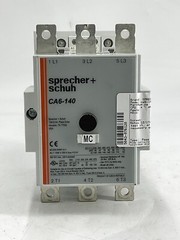 SPRECHER+SCHUH CA6-140 600V, 10A, 3P, Contactor Without Side Mounts, Broken