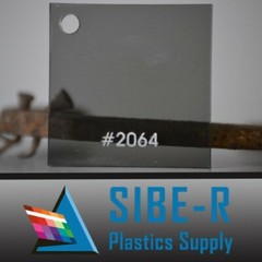 GREY TINTED CLEAR SMOKED ACRYLIC PLEXIGLASS PLASTIC SHEET 1/8″ X 24″ X 48″ ^