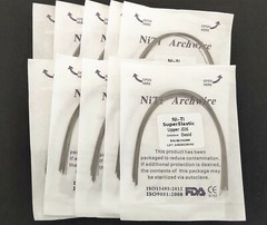 10 Packs 100Pcs Round Super Elastic Niti Arch Wire Bows Ovoid Form 10pcs/pack