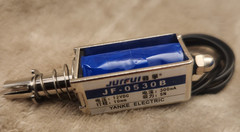 (10) JF-0530B DC12V 300mA 5N/10mm Pull-Push-Type DC Solenoid Electromagnets