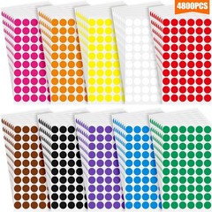 1/2 inches, Black, Blue, Brown, Green, Orange, Purple, Red, White, Yellow