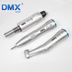 Dental Slow Low Speed Handpiece Push Contra Angle/Air Motor NSK Style 4 Holes US