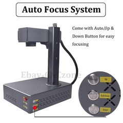 Auto Focus 100W JPT Mopa Fiber Laser Engraver Machine Color Marking Electronic Z