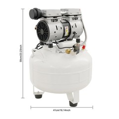 30L 3/4HP Dental Air Compressor Portable Air Compressor with Muffler 120PSI 110V