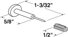 PL 15685 Window Grid Retainer Pins, Plastic and Steel, Clear, 25 Pack