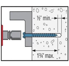 Concrete Hex Head Phillips / slot Combo 3/16 x 1-3/4″ to 4″ Masonry Screw Tapcon